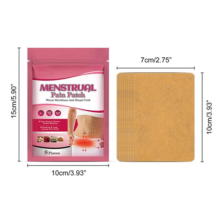 Alivya™ Pack 8 Parches Menstruales - Alivio de Cólicos