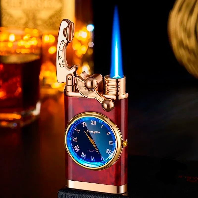 CronosFlame™ Reloj de Metal con Encendedor