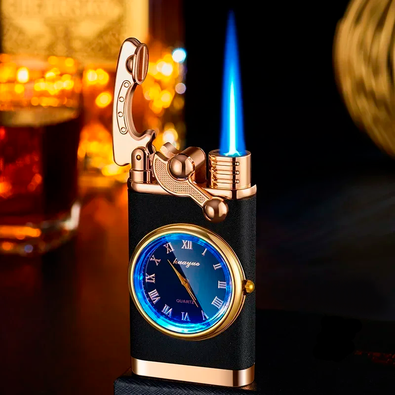 CronosFlame™ Reloj de Metal con Encendedor