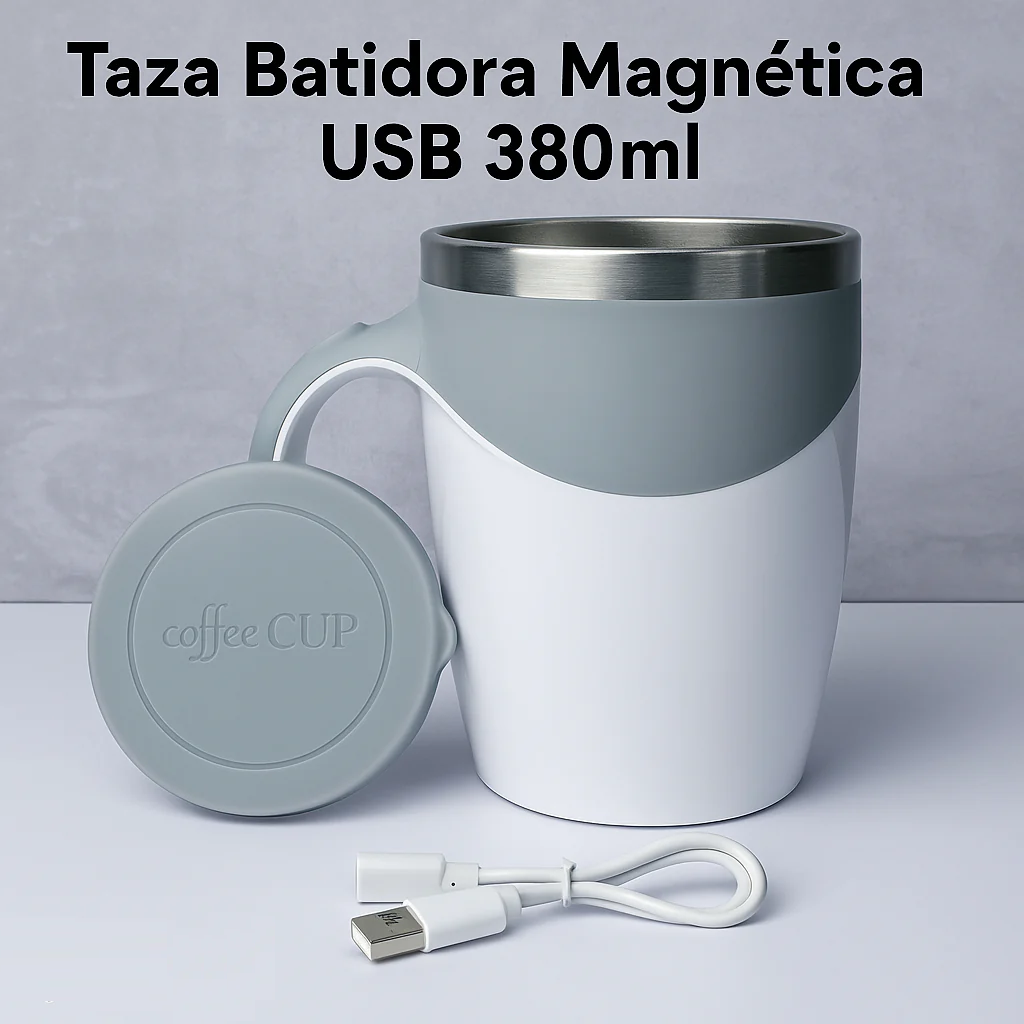 Taza Automática Mezcladora: Sin Cucharas, Sin Grumos, Sin Esfuerzo