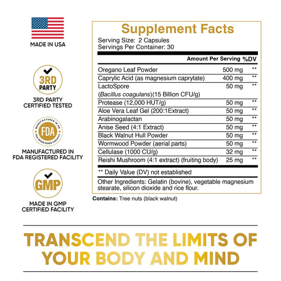 CándidaCleanse™ (60 capsulas) - Estomago Ligero