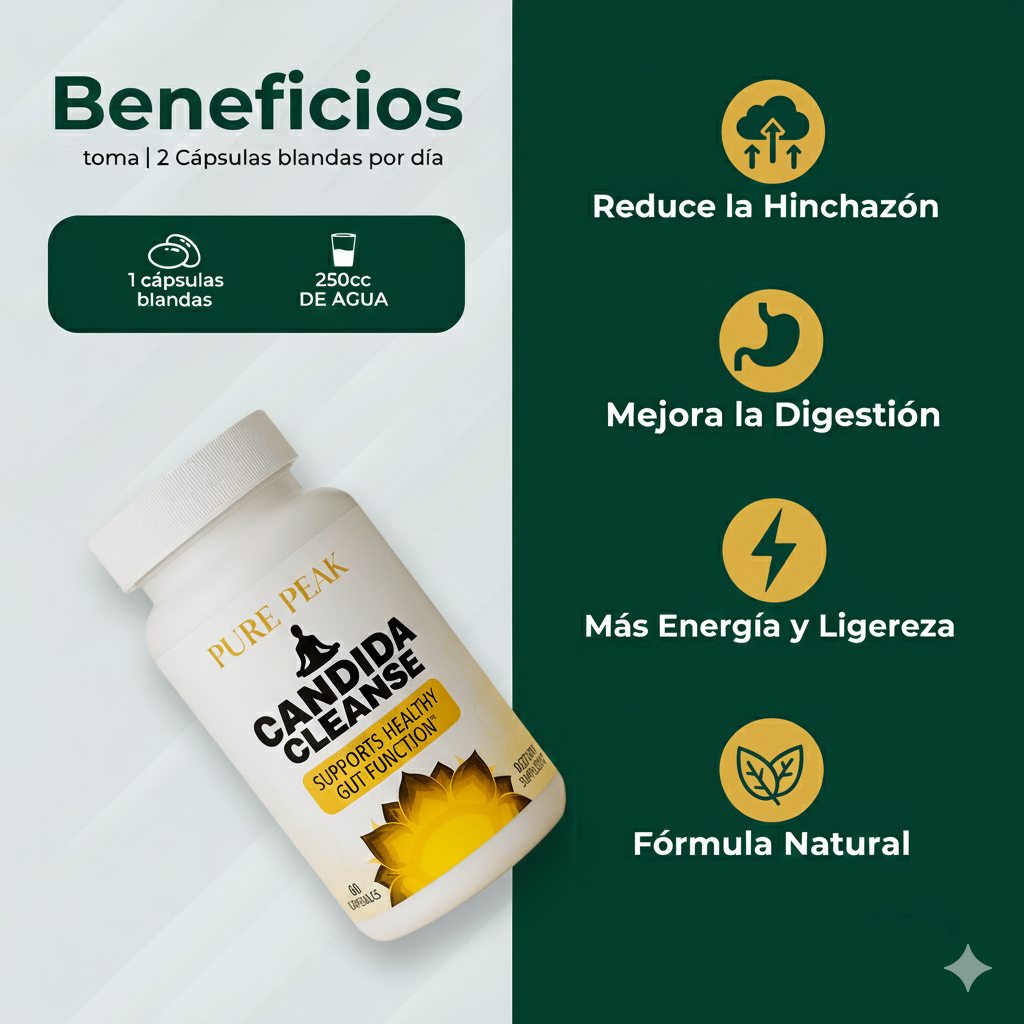 CándidaCleanse™ (60 capsulas) - Estomago Ligero