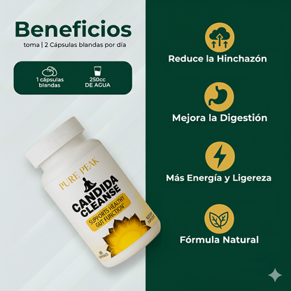 CándidaCleanse™ (60 capsulas) - Estomago Ligero