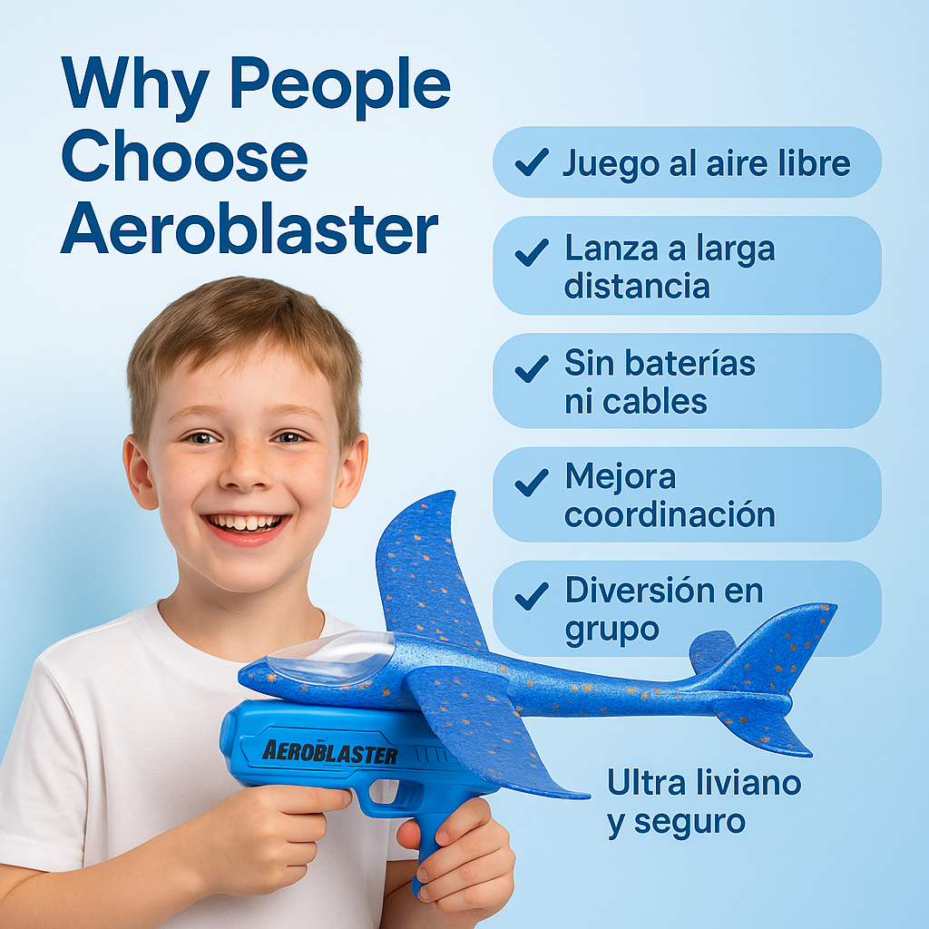 AeroBlaster™ Pistola Lanza Aviones