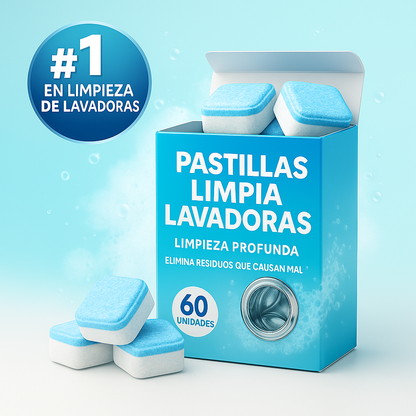 Pastillas Lavadora Limpia - Caja (60 unidades)