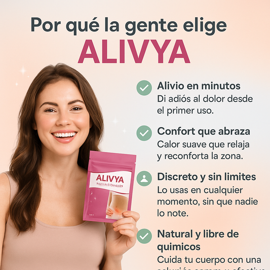Alivya™ Pack 8 Parches Menstruales - Alivio de Cólicos
