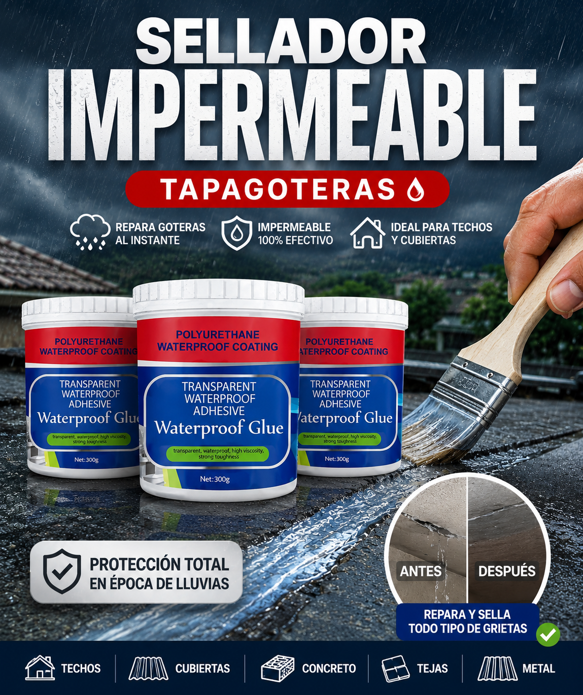 Sellador Impermeable Transparente