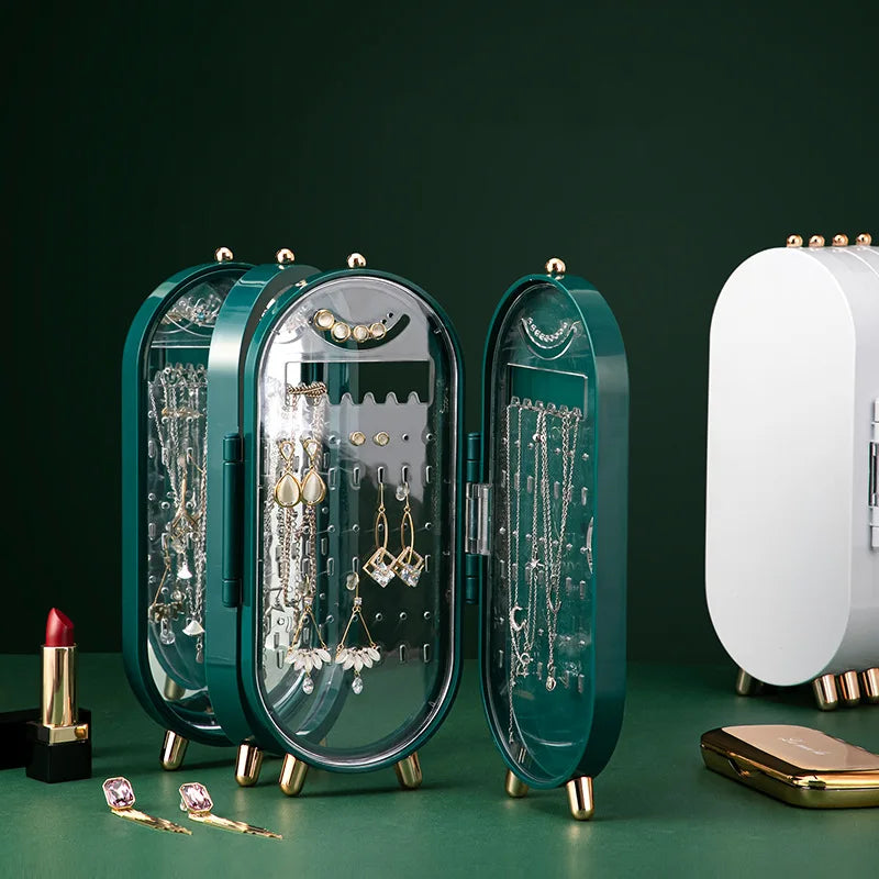 Joyero Organizador Plegable con Espejo - ¡TENDENCIA!