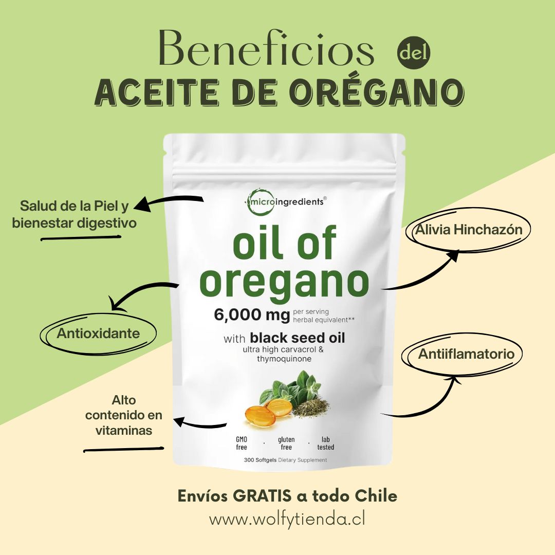Aceite De Orégano 6000 Mg 60 capsulas - Nueva tendencia