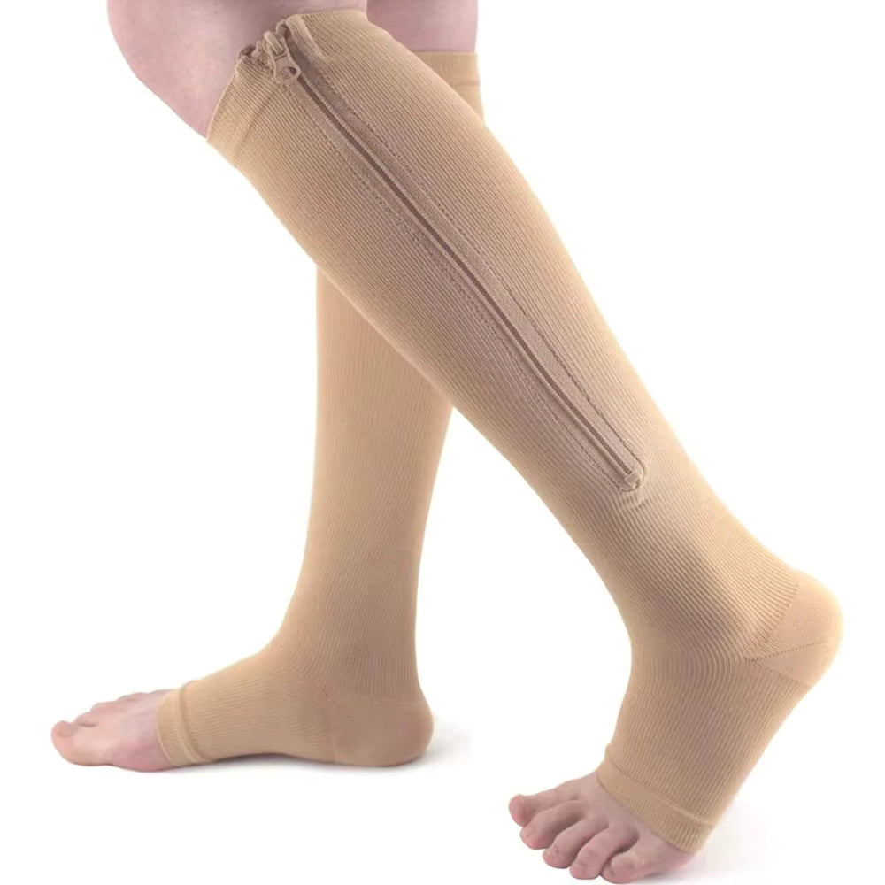 Calcetines con Cierre - Alivia Varices, Hinchazón y Pesadez