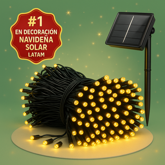Luces Solares Navideñas 17 metros y 170 luces led