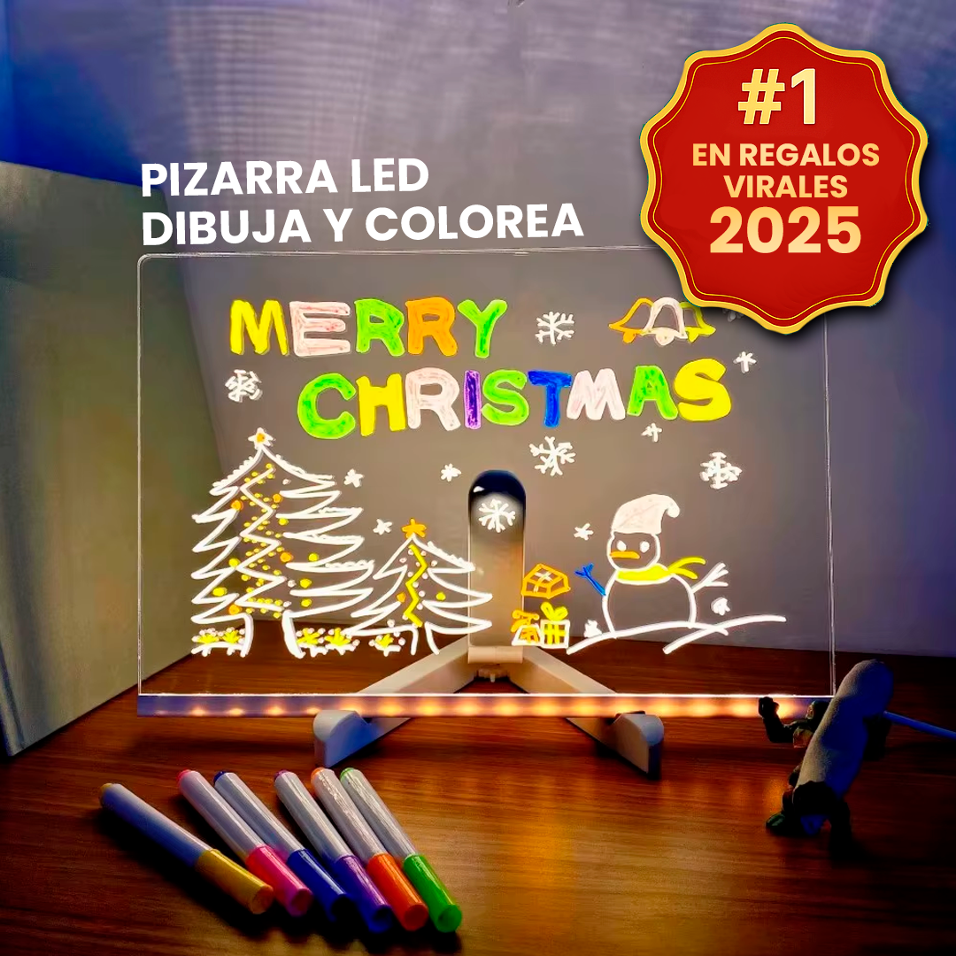 LumiRayas™ Pizarra LED para Dibujar y Colorear - 7 colores