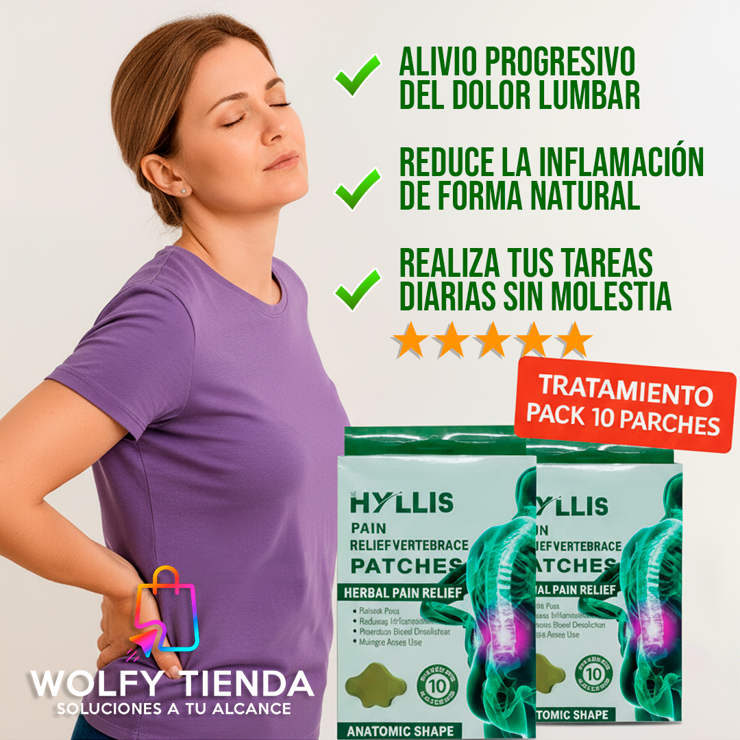 Hyllis™ Parche Lumbar para Alivio del Dolor