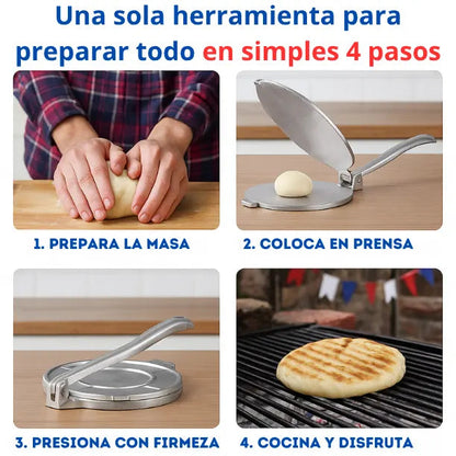 Prensa para tortillas y sopaipillas - 20 cm de diámetro