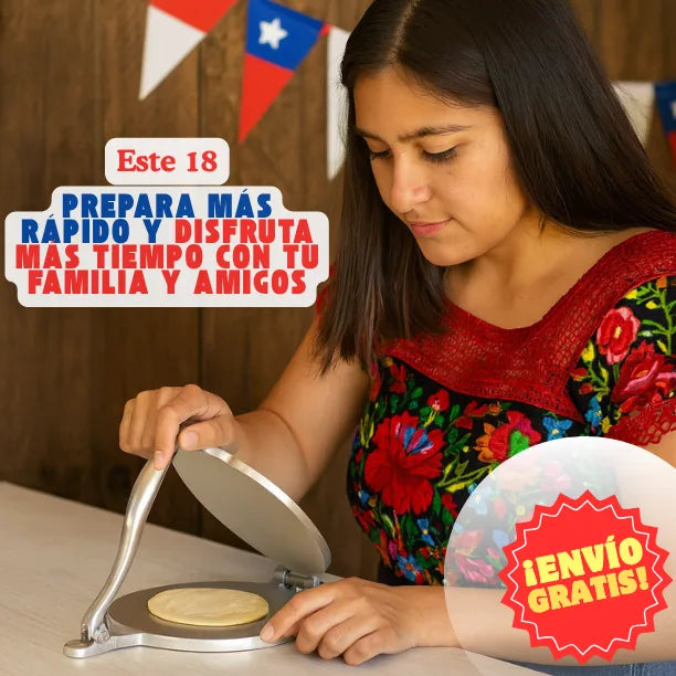 Prensa para tortillas y sopaipillas - 20 cm de diámetro
